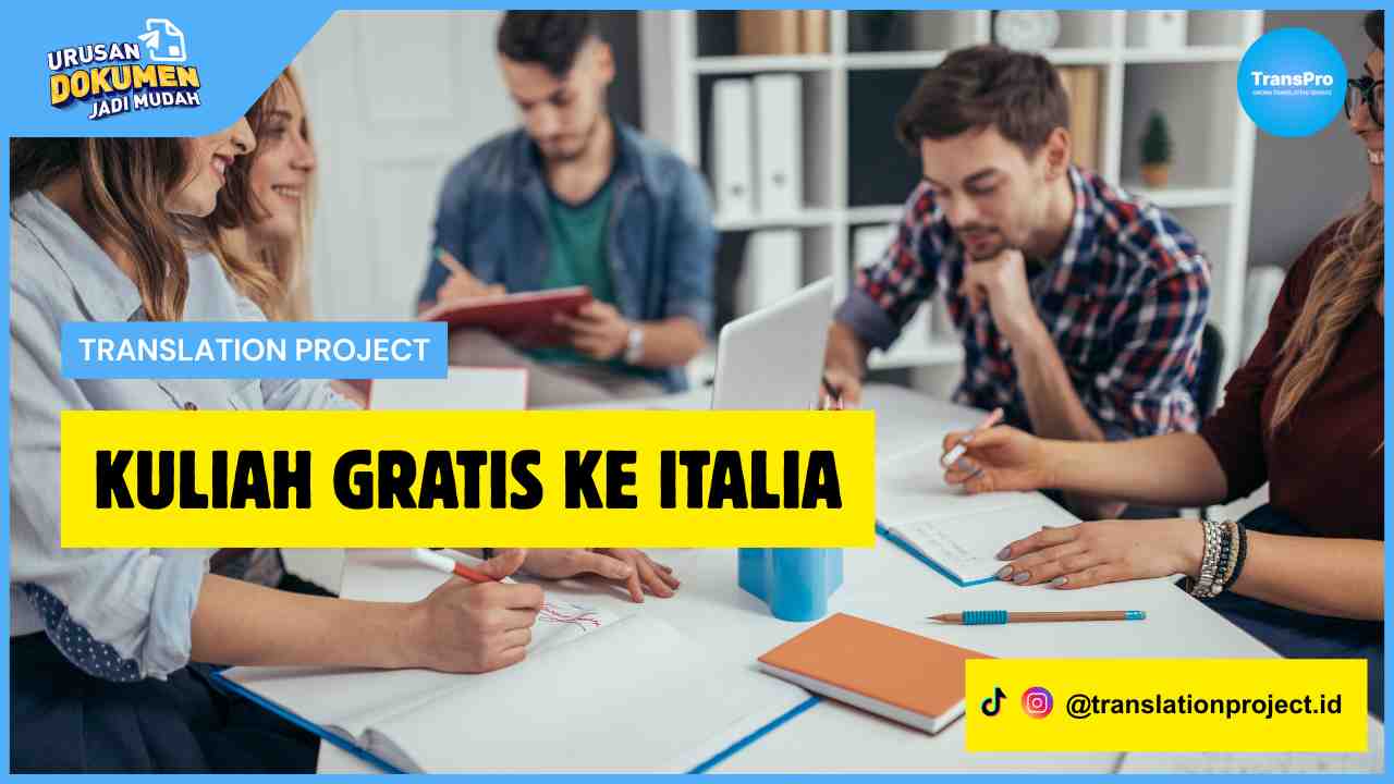 Kuliah Gratis ke Italia