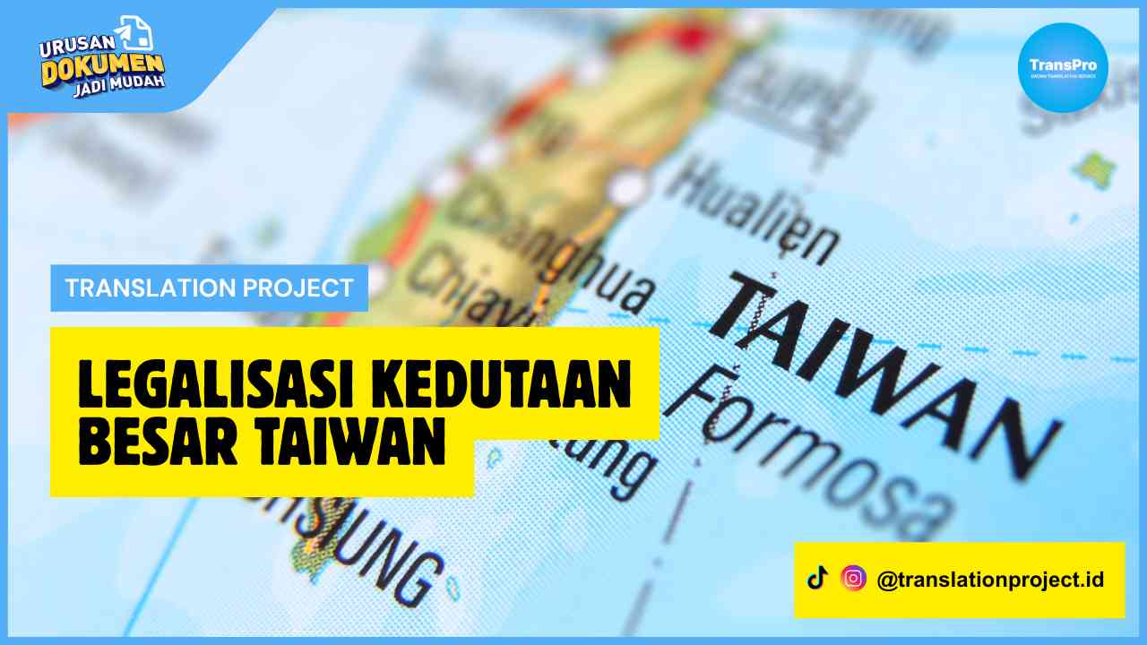 Legalisasi Kedutaan Besar Taiwan