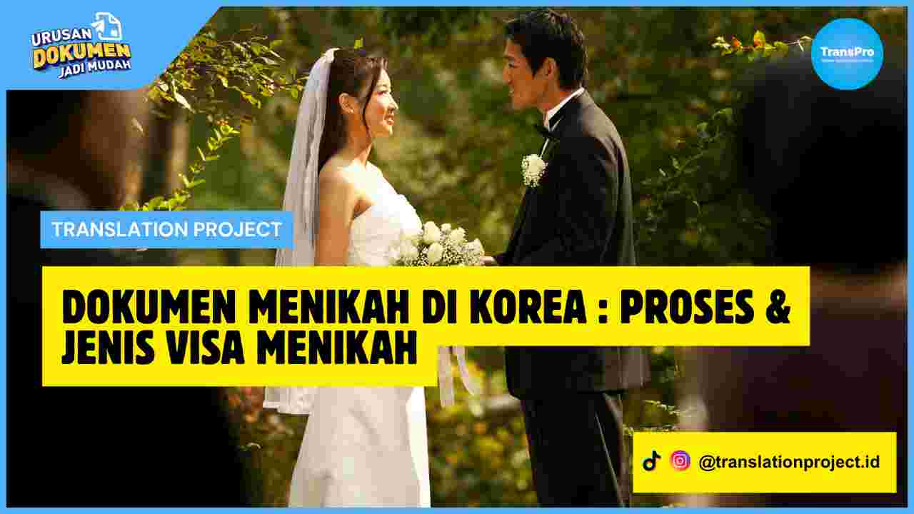 Dokumen Menikah di Korea