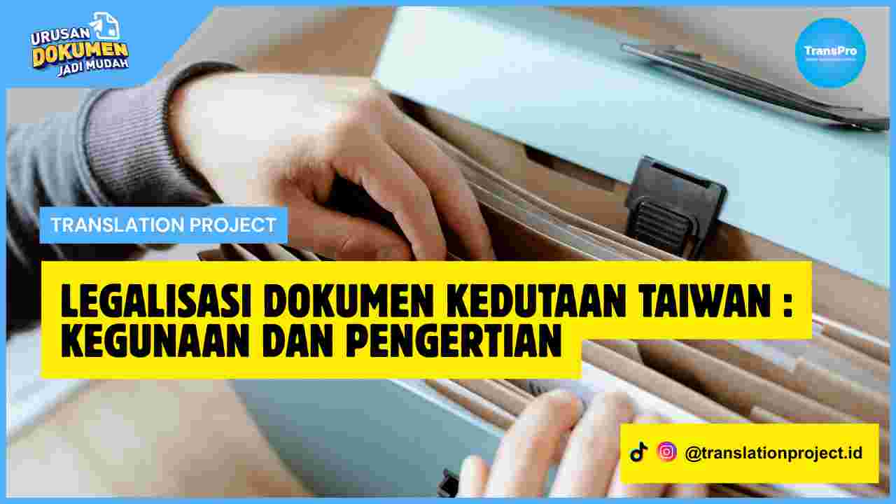 Legalisasi Dokumen Kedutaan Taiwan
