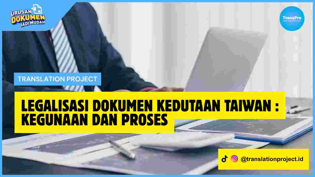 Legalisasi Dokumen Kedutaan Taiwan