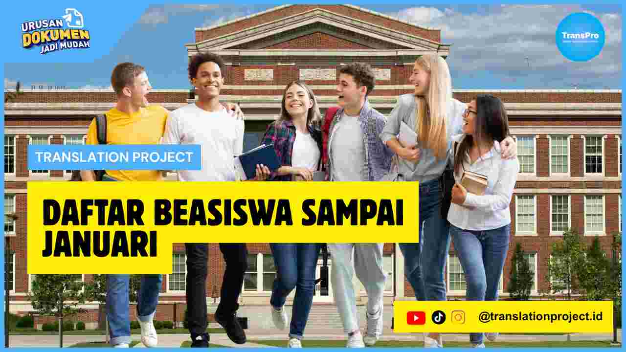 Daftar Beasiswa Sampai Januari