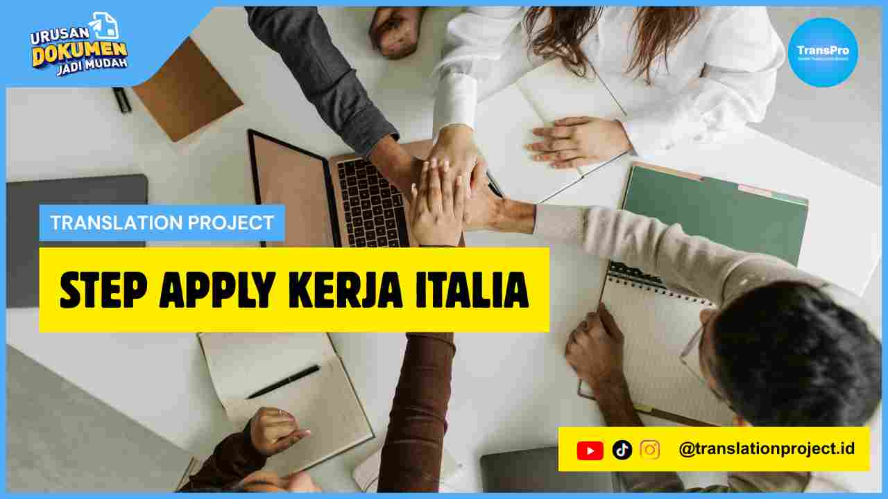 Step Apply Kerja Italia