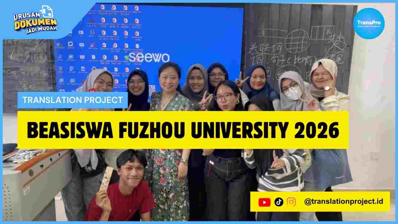 Beasiswa Fuzhou University 2026