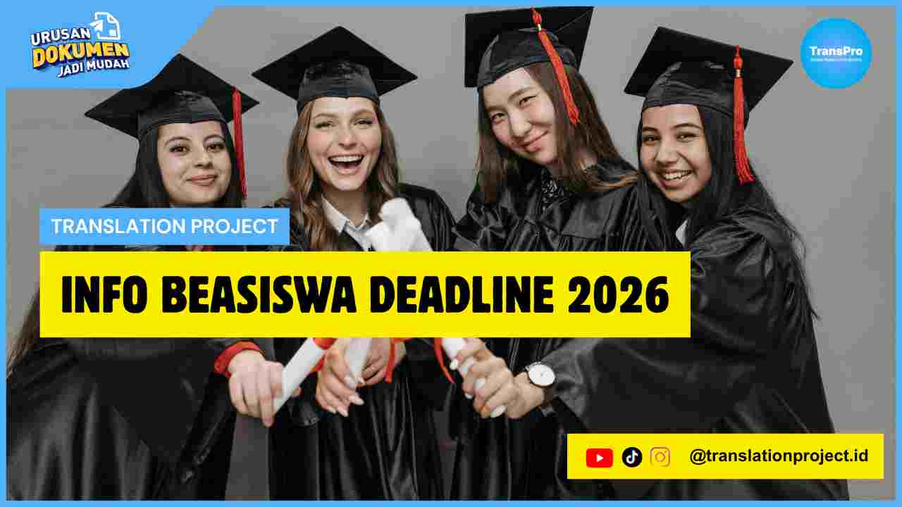 Info Beasiswa Deadline 2026
