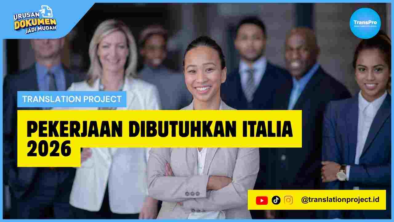 Pekerjaan Dibutuhkan Italia 2026