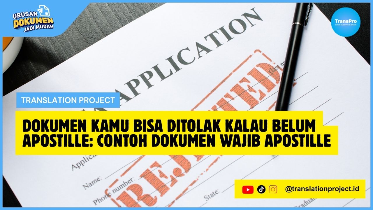 Contoh Dokumen Wajib Apostille