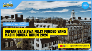 Daftar Beasiswa Fully Funded