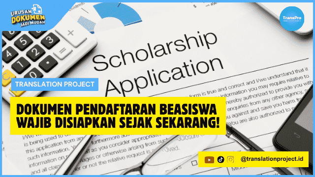Dokumen Pendaftaran Beasiswa