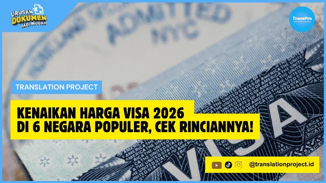 Kenaikan Harga Visa 2026
