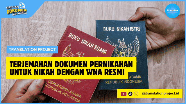 Terjemahan Dokumen Pernikahan